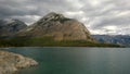 Mountains and glacier lake lake minnie wanka