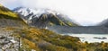 Mountains Glaciers, New Zealand Royalty Free Stock Photo
