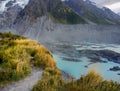 Mountains Glaciers, New Zealand Royalty Free Stock Photo