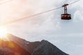 Mountains Gondola Lift Royalty Free Stock Photo