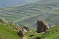 Mountains from the Greater Caucasus range in Shahdag National Park, Azerbaijan Royalty Free Stock Photo