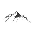 mountains hand drawing, mountains illustration