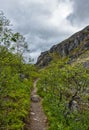 Mountains Hibiny, Cola peninsula, Nord, summer, dark clouds