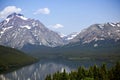 Mountains high above the surrounding landscape. Royalty Free Stock Photo