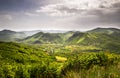 Mountains, hills and meadows on Kopaonik mountain in Serbia Royalty Free Stock Photo