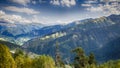 Mountains and hills of Svaneti, republic of Georgia. Royalty Free Stock Photo