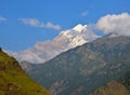 Mountains in himalayas near Hemkund sahib Royalty Free Stock Photo