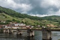 Mountains, houses and one bridge of Spain