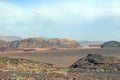 Mountains in the Immense desert in Jordan