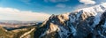 Mountains inspirational winter landscape, Tatra panorama Royalty Free Stock Photo