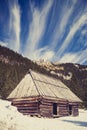 Mountains inspirational winter landscape, Tatras Royalty Free Stock Photo