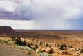Mountains and isolated summer rain scenic view, Marble Canyon Hwy 89 Royalty Free Stock Photo