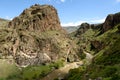 Mountains and Kura-Mktvari river valley. Samtskhe-Javakheti region, southern Georgia Royalty Free Stock Photo