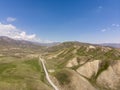 Mountains in Kyrgyzstan The Pass the Country Opens Out to the Ferghana Valley Royalty Free Stock Photo