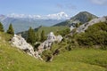 Mountains at La Plagne in France Royalty Free Stock Photo