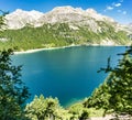 Mountains and lake, landscape in summer season Royalty Free Stock Photo