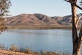 Mountains and Lake at Lower Otay Lake Royalty Free Stock Photo