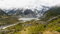 Mountains, Lakes and Meadow Landscape Royalty Free Stock Photo