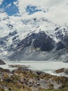 Mountains, Lakes and Meadow Landscape Royalty Free Stock Photo