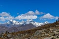 Mountains landscape in Dhauladhar Range in Himachal Pradesh, India