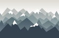 Mountains landscape. Nature background in geometric style.