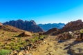 Mountains landscape near of Moses mountain, Sinai Egypt Royalty Free Stock Photo