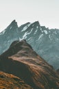 Mountains Landscape Romsdal Alps in Norway Royalty Free Stock Photo