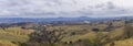 The mountains and the landscape in the rural area of State of Minas Gerais, Brazil. Royalty Free Stock Photo