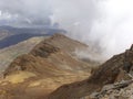 Mountains landscape sky water hills rock  clouds Royalty Free Stock Photo