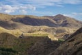 Mountains landscape in Syunik region with old Vorotnavank monastery