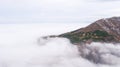 Mountains With A Lot Of Fog Royalty Free Stock Photo