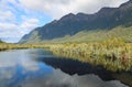 Mountains and Mirror Lake Royalty Free Stock Photo