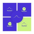 mountains modern creative logo