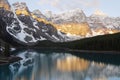 Mountains and moraine lake Royalty Free Stock Photo