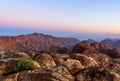 Mountains morning landscape near of Moses mountain, Sinai Egypt Royalty Free Stock Photo