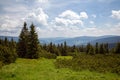 mountains, mountain landscape, trees, mountain scenery, Giant Mountains, forests Royalty Free Stock Photo