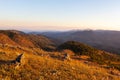 Mountains in Myanmar in morning light. Royalty Free Stock Photo