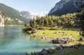 Mountains near a lake