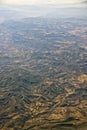 Mountains near mexico city aerial Royalty Free Stock Photo