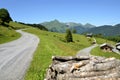 Mountains near Morzine in France Royalty Free Stock Photo