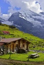 Mountains near Oeschinensee, Kandersteg. Berner Oberland. Switzerland Royalty Free Stock Photo