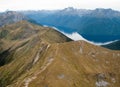 Mountains near Queenstown in New Zealand Royalty Free Stock Photo