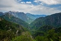 Mountains on the north Albania. Scenic landscape view on gorge