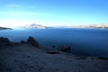 Mountains on Pag Island and the view on Adriatic Sea