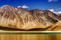 Mountains and Pangong tso (Lake), Leh, Ladakh, Jammu Kashmir, India Royalty Free Stock Photo