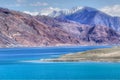 Mountains,Pangong tso (Lake),Leh,Ladakh,Jammu and Kashmir,India Royalty Free Stock Photo