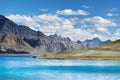 Mountains,Pangong tso (Lake),Leh Ladakh,Jammu and Kashmir,India Royalty Free Stock Photo