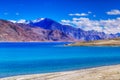 Mountains, Pangong tso (Lake), Leh Ladakh, Jammu and Kashmir, India Royalty Free Stock Photo