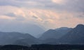 Mountains panorama from Salzburg city Royalty Free Stock Photo