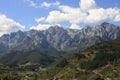 Mountains peaks of Europe in Potes, Cantabria Royalty Free Stock Photo